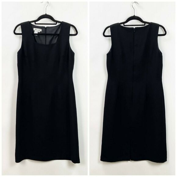Coldwater Creek 10 Womens Black Career Sleeveless Sheath Dress - Picture 1 of 4